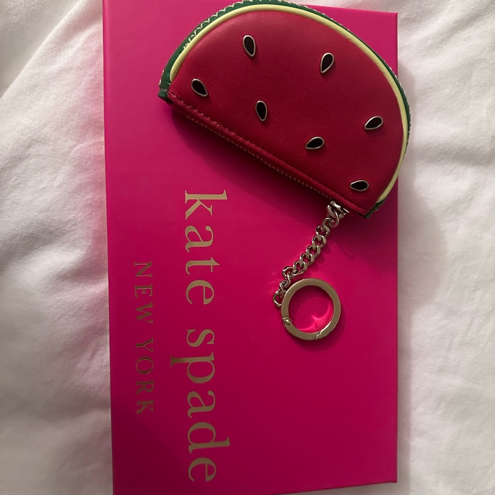 Kate Spade Brand New Watermelon Keychain Pouch - Picture 2 of 4